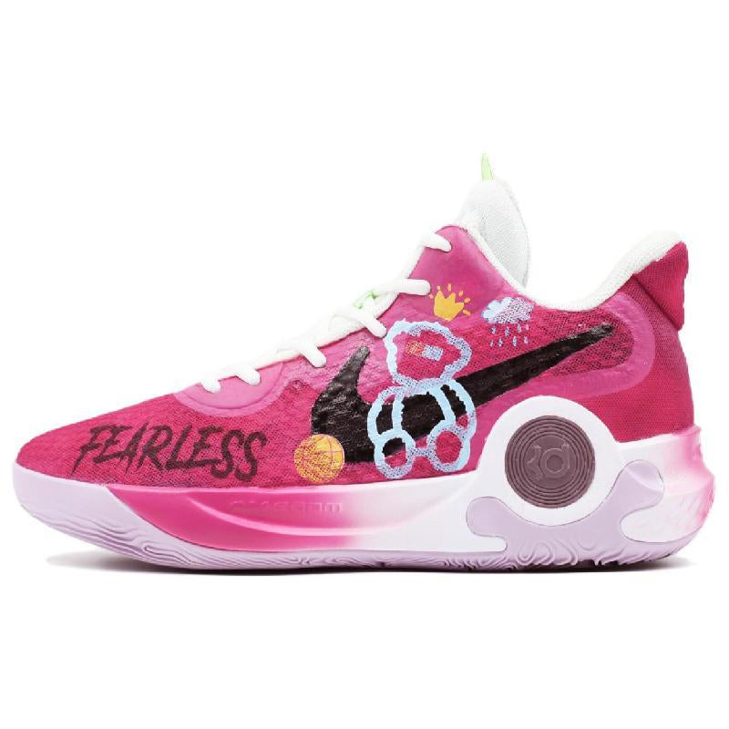 Custom Raspberry Lazy Bear KD Trey 5 IX – hand-painted custom sneakers | DiySneakers