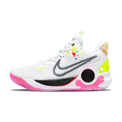 Custom Neon District KD Trey 5 IX Vintage White/pink – custom sneakers view 2 | DiySneakers