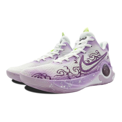 Custom light wisteria purple KD Trey 5 IX Vintage White/purple – custom sneakers view 2 | DiySneakers