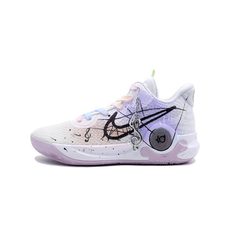 Custom Moonlight Note KD Trey 5 IX Vintage Purple – hand-painted custom sneakers | DiySneakers