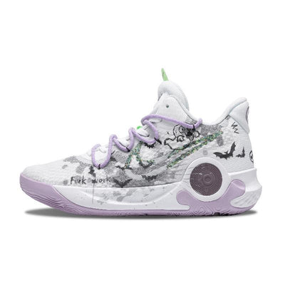 Custom Lovely ghost KD Trey 5 IX Vintage White/green/gray – custom sneakers view 2 | DiySneakers