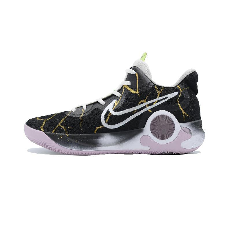 Custom Black Gold Frenzy KD Trey 5 IX Black/gold – hand-painted custom sneakers | DiySneakers