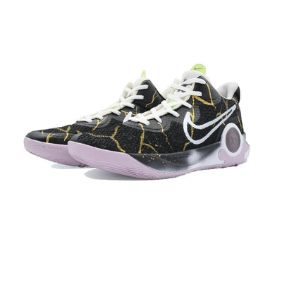 Custom Black Gold Frenzy KD Trey 5 IX Black/gold – custom sneakers view 2 | DiySneakers
