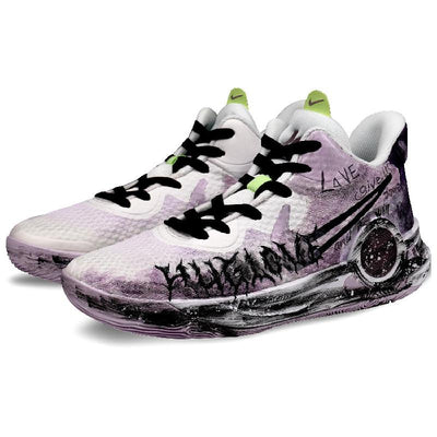 Custom World-weary person KD Trey 5 IX Vintage Purple – custom sneakers view 2 | DiySneakers