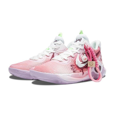 Custom Shining Star KD Trey 5 IX Vintage Pink/white – custom sneakers view 2 | DiySneakers