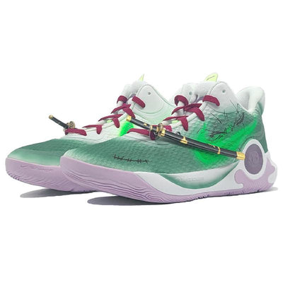 Custom Swordsman Suo Da KD Trey 5 IX Vintage Green/white – custom sneakers view 2 | DiySneakers