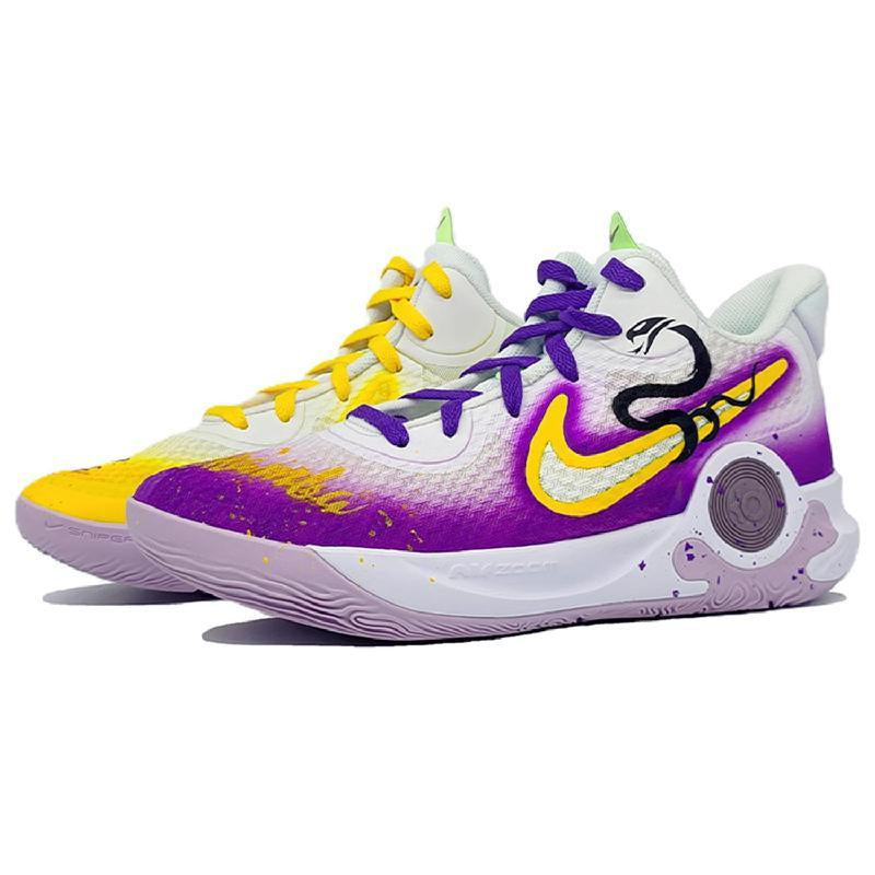Custom Black Mamba KD Trey 5 IX Vintage Purple/Gold – hand-painted custom sneakers | DiySneakers