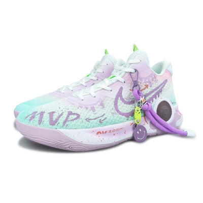 Custom The same settlement interface for both and Trey 5 Vintage Pink/green/purple – custom sneakers view 2 | DiySneakers
