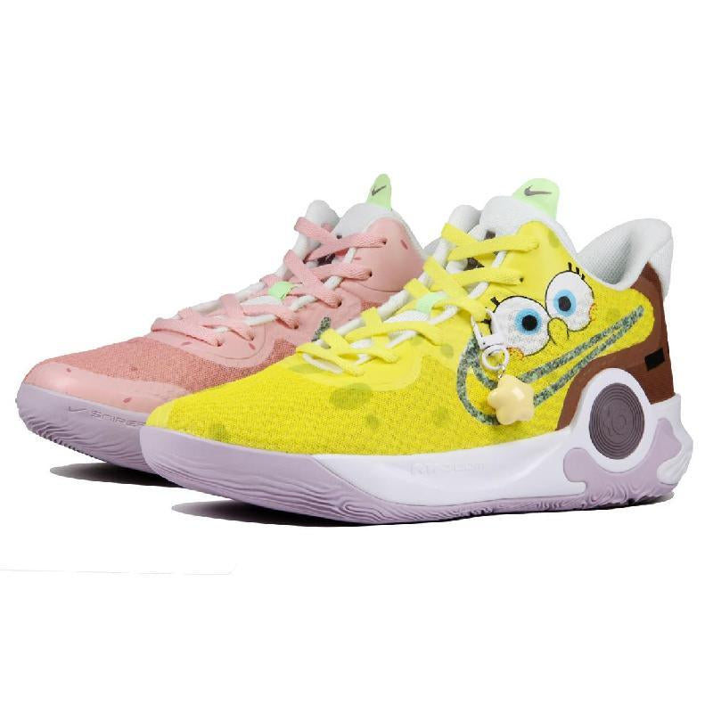 Custom Lovely smiling face in the New Year KD Trey 5 – hand-painted custom sneakers | DiySneakers