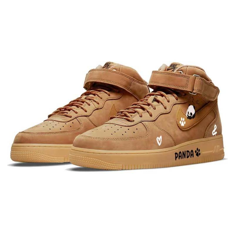 Custom Winter plum Bear Air Force 1 – hand-painted custom sneakers | DiySneakers