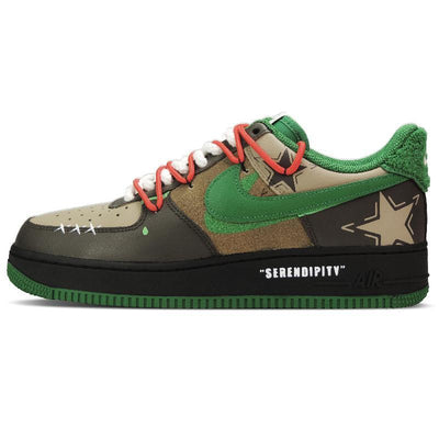 Custom Green fields and starry rivers Air Force 1 – custom sneakers view 2 | DiySneakers