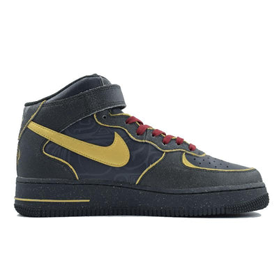 Custom The style was wrongly deposited Air Force 1 Black/Gold – custom sneakers view 2 | DiySneakers