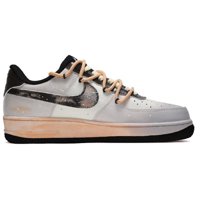 Custom cocoa milk tea in black, gray and brown Air Force 1 – custom sneakers view 2 | DiySneakers