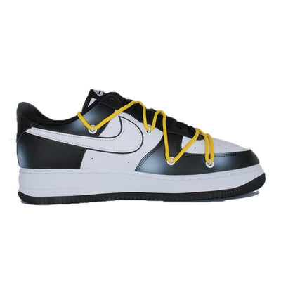 Custom Love Daisy Air Force 1 White/black – custom sneakers view 2 | DiySneakers