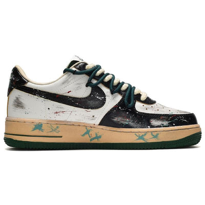 Custom The female clown is black, white and green Air Force 1 – custom sneakers view 2 | DiySneakers