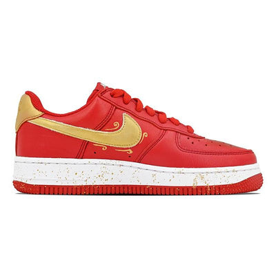 Custom The same style for and leads to a happy marriage Air Force 1 Red/Gold – custom sneakers view 2 | DiySneakers