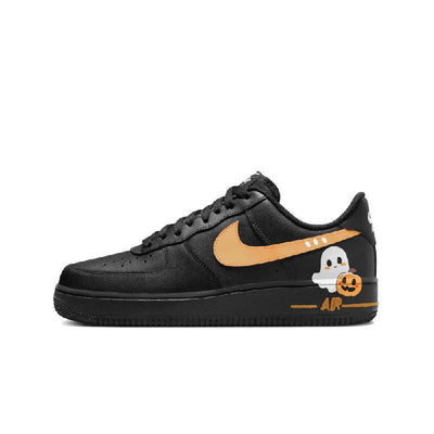 Custom Cute little melon ghost Air Force 1 Orange – custom sneakers view 2 | DiySneakers