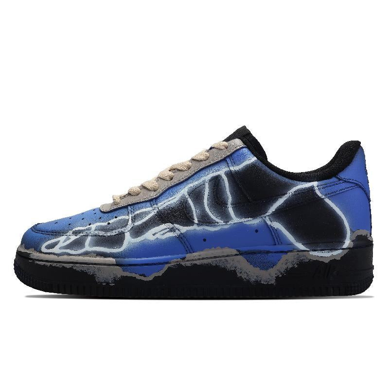 Custom Male style of frozen soil bone Air Force 1 – hand-painted custom sneakers | DiySneakers