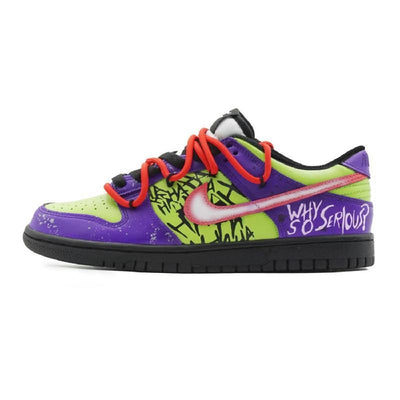 Custom Male clown Dunk Purple/green/red – custom sneakers view 2 | DiySneakers