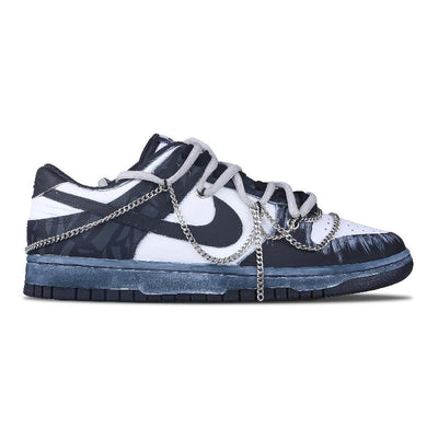 Custom Male style: Deep and secluded jungle Dunk White – custom sneakers view 2 | DiySneakers