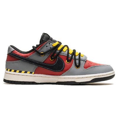Custom The evening clouds are ablaze with red Dunk Gray/Yellow – custom sneakers view 2 | DiySneakers