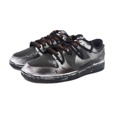Custom The smiling with a sticker Dunk – custom sneakers view 2 | DiySneakers