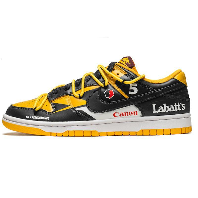 Custom Boundless wind control Dunk Yellow/black – hand-painted custom sneakers | DiySneakers
