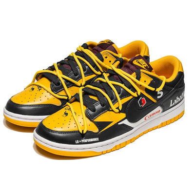 Custom Boundless wind control Dunk Yellow/black – custom sneakers view 2 | DiySneakers