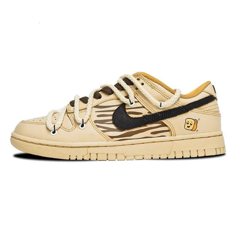Custom The dry bread for is yellow, brown and black Dunk – hand-painted custom sneakers | DiySneakers