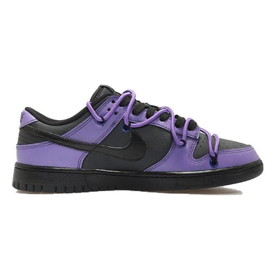 Custom lightning hook in purple and black Dunk – custom sneakers view 2 | DiySneakers