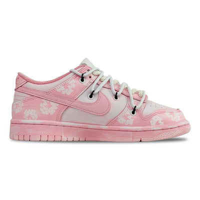 Custom cotton pink Dunk – custom sneakers view 2 | DiySneakers