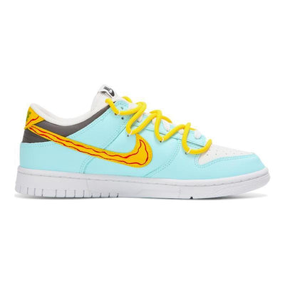 Custom Male Sun Style Dunk Blue/Orange – custom sneakers view 2 | DiySneakers