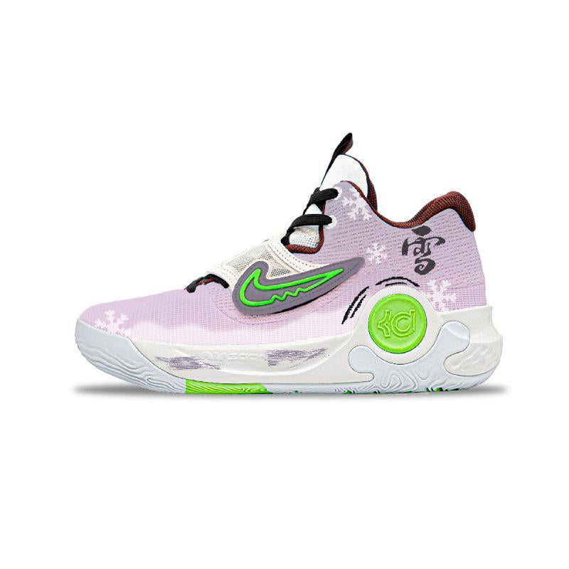 Custom River Moon KD Trey 5 X Purple/White – hand-painted custom sneakers | DiySneakers