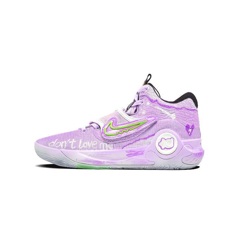 Custom Don't Love Me KD Trey 5 X White/Purple – hand-painted custom sneakers | DiySneakers