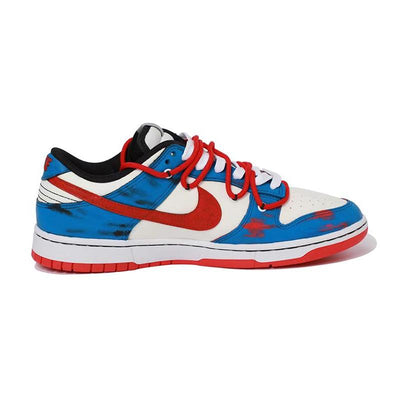 Custom Rub the blue and red color Dunk – custom sneakers view 2 | DiySneakers