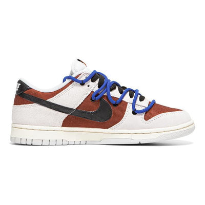Custom red racing car Dunk Beige/Red – custom sneakers view 2 | DiySneakers