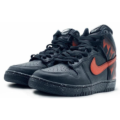Custom Burning Soul Dunk Black/Red – custom sneakers view 2 | DiySneakers