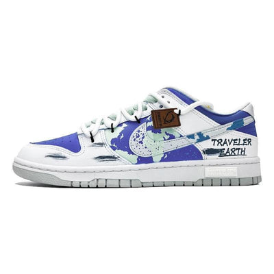 Custom The male version of Star Traveler Earth Dunk – custom sneakers view 2 | DiySneakers