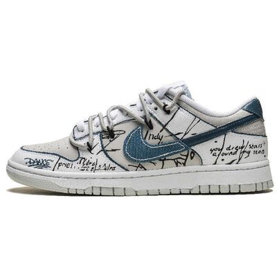 Custom A line of starry wishes Dunk Black – custom sneakers view 2 | DiySneakers
