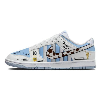 Custom The Argentina team Dunk Blue/white – custom sneakers view 2 | DiySneakers