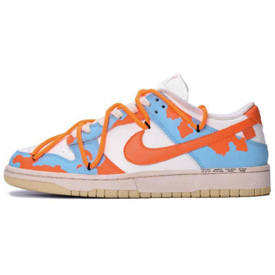 Custom Rainforest for and Dunk Blue/Orange – custom sneakers view 2 | DiySneakers