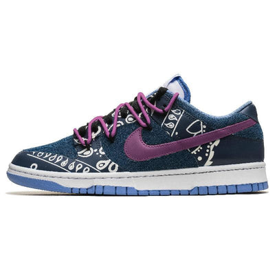 Custom Bibo Cashew Nuts Dunk Purple/Blue – custom sneakers view 2 | DiySneakers