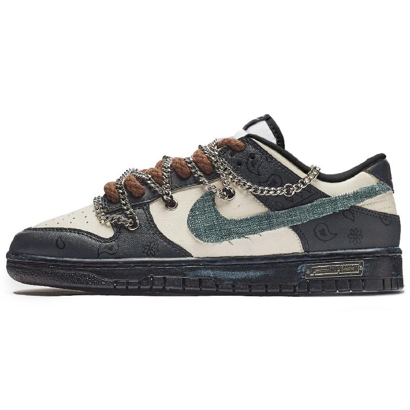 Custom confinement S-BOX Dunk Low – hand-painted custom sneakers | DiySneakers