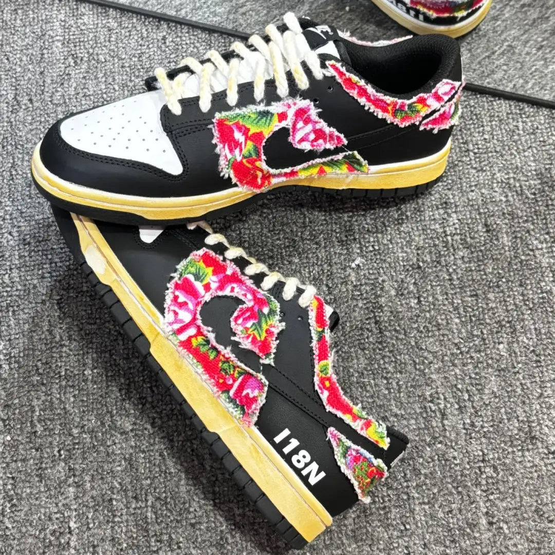 Custom Northeast Magnolia Dunk – hand-painted custom sneakers | DiySneakers