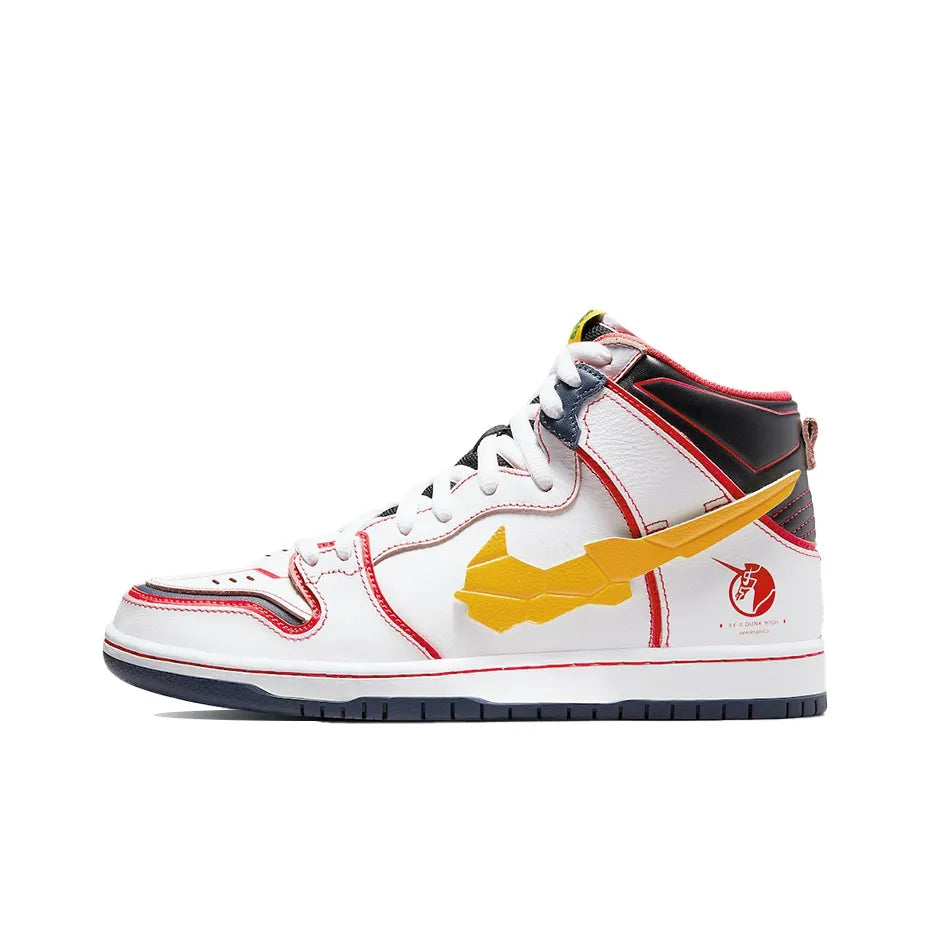 Custom Gundam Unicorn, Velcro Dunk Pro QS – hand-painted custom sneakers | DiySneakers