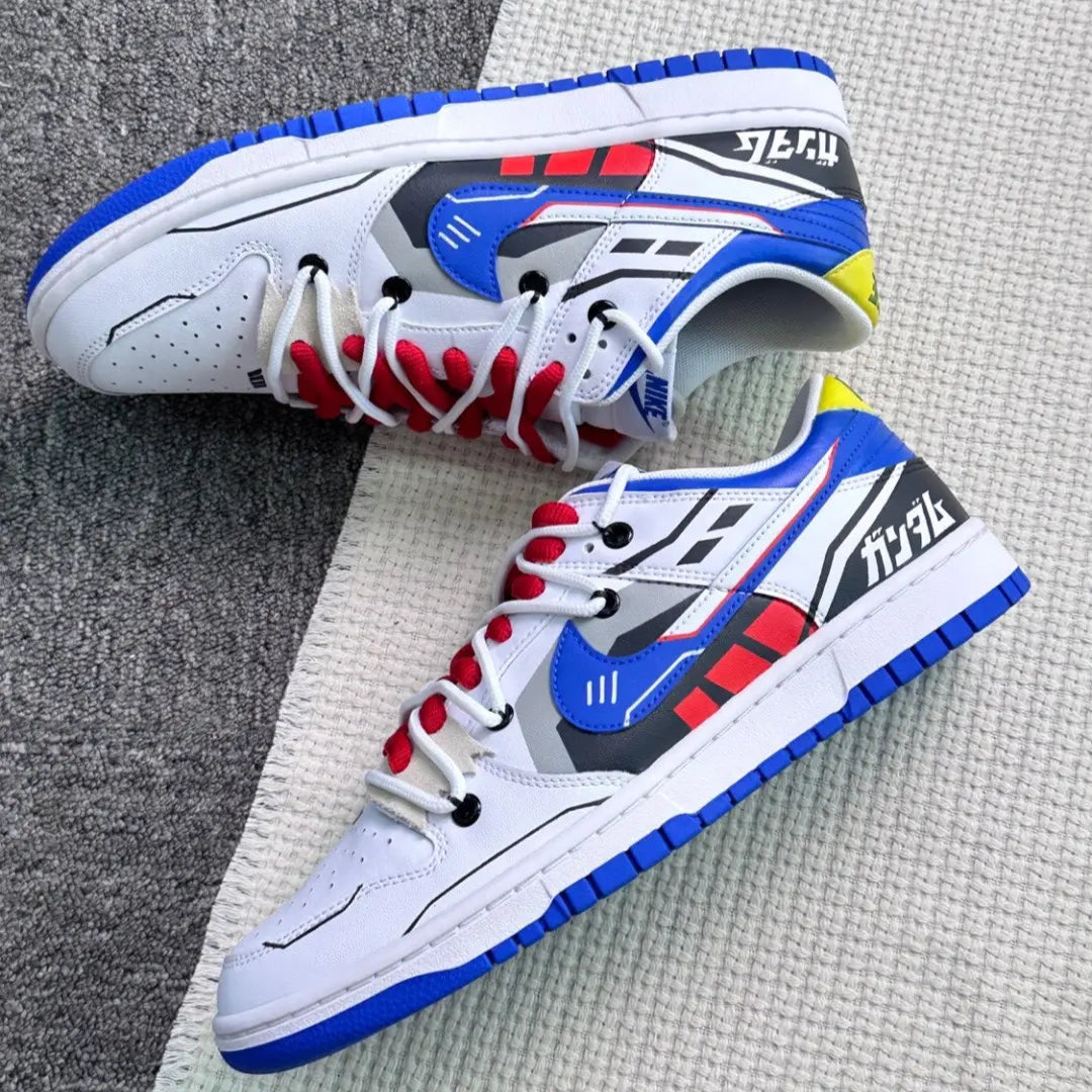 Custom Free Gundam Dunk – hand-painted custom sneakers | DiySneakers