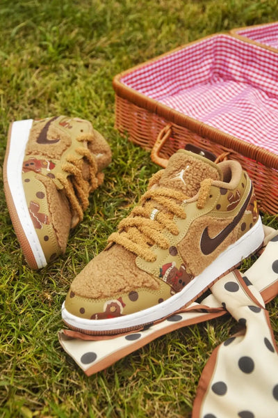 Custom Gingerbread Bear Jordan Air Jordan 1 – custom sneakers view 2 | DiySneakers