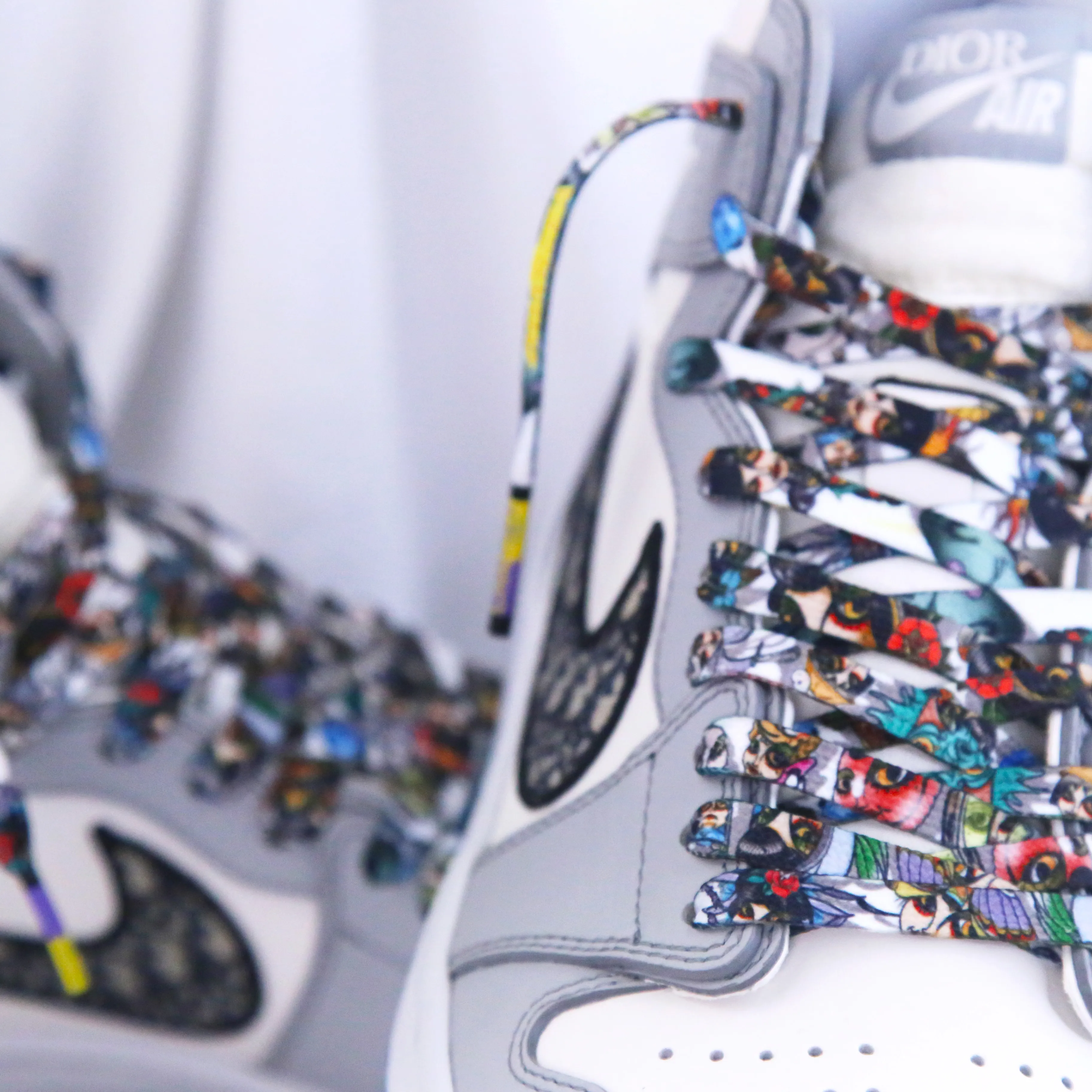 Street Hip Hop Tattoo Design Unisex Couple Shoelaces