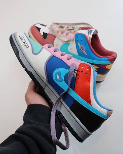 Customized One Of One Childhood Happiness Mobilization Dunk Low Custom – custom sneakers view 2 | DiySneakers