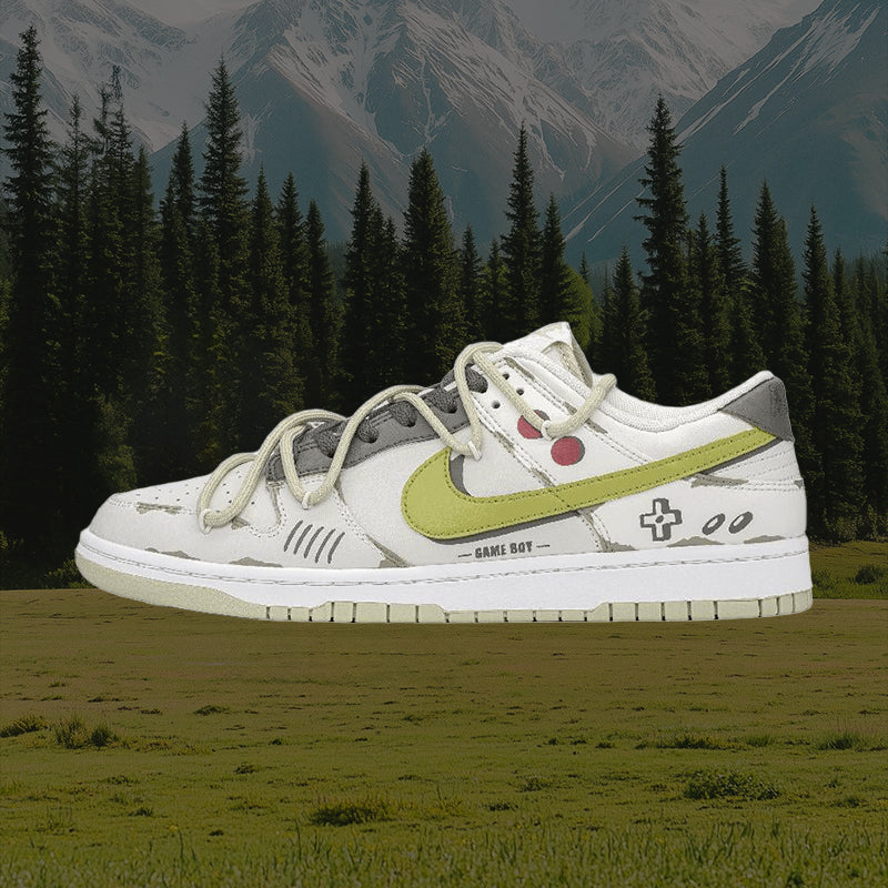 Custom Street game Dunk Brown/yellow – hand-painted custom sneakers | DiySneakers